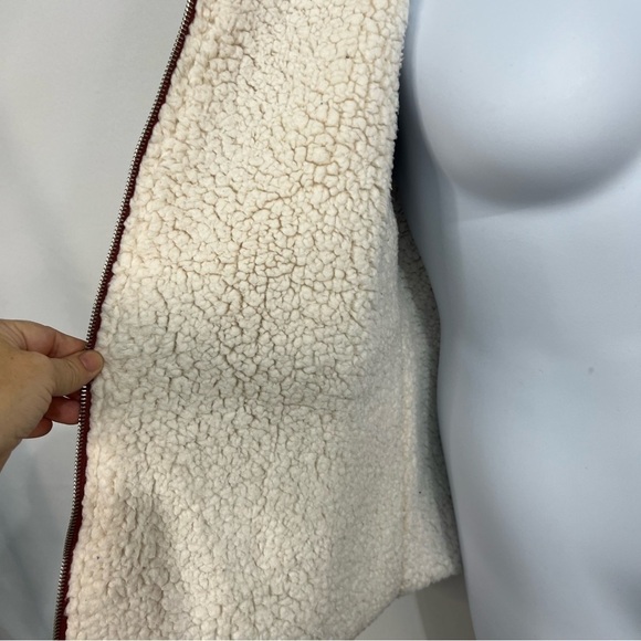 Love tree Sherpa lined puffer jacket size large, dusty rose color, hooded jacket - Picture 9 of 9